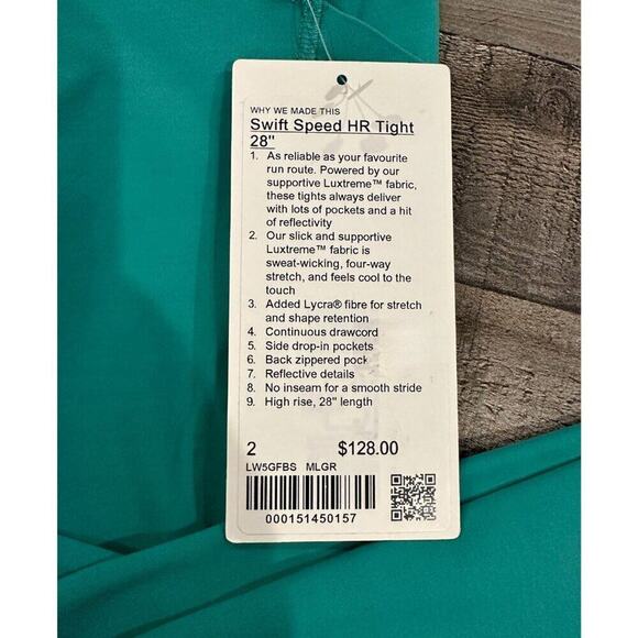 Lululemon Swift Speed 28" High-Rise Tight w Pockets | Size 2 - Picture 4 of 13